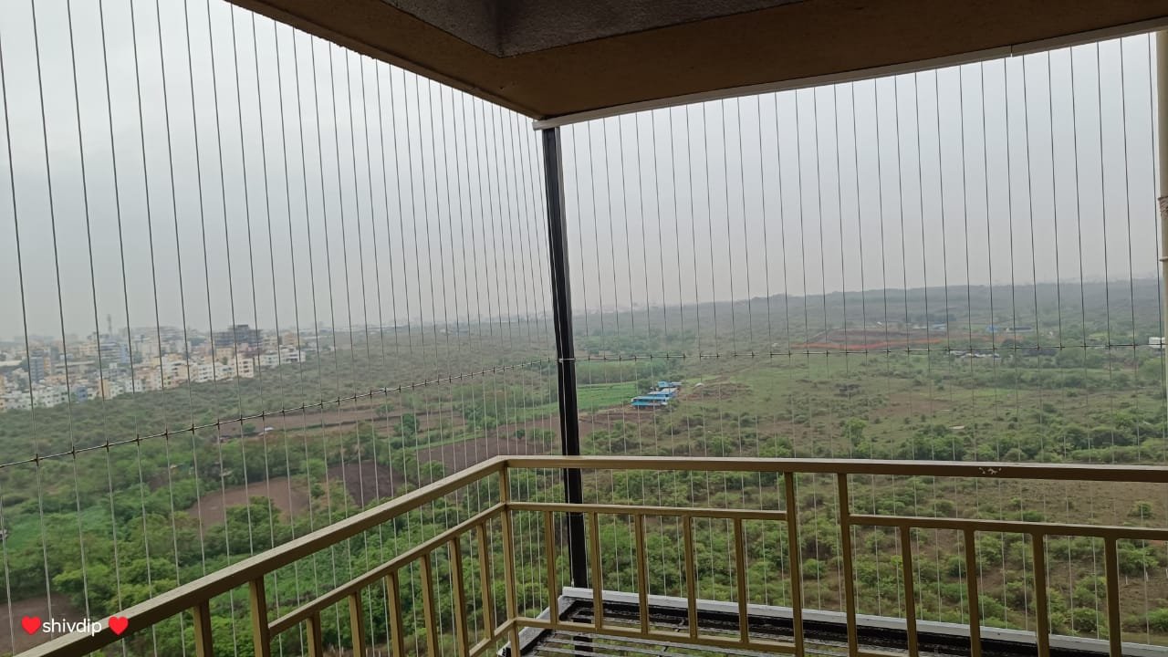 Stainless steel wire railing installation